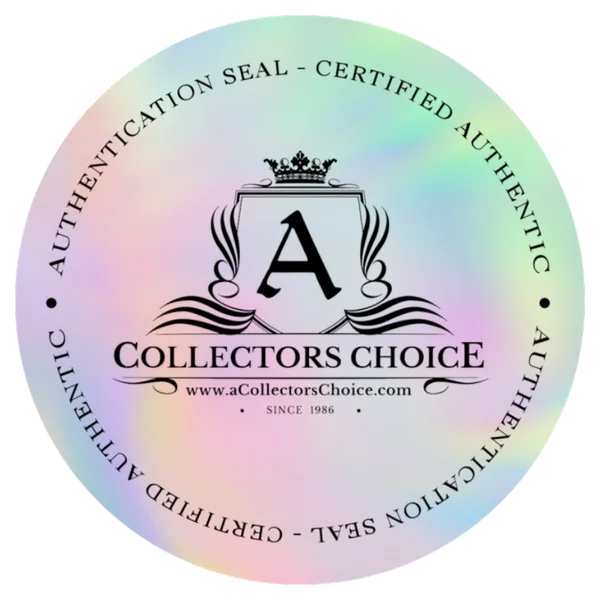 A Collector’s Choice authentication seal